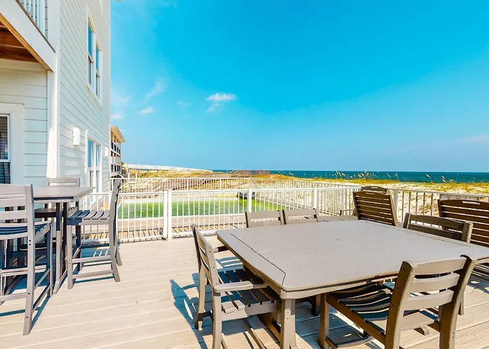 Roomy Coastal Gulf Front Retreat With Private Gulf-front Splash Pool & Gulf View Gulf Shores